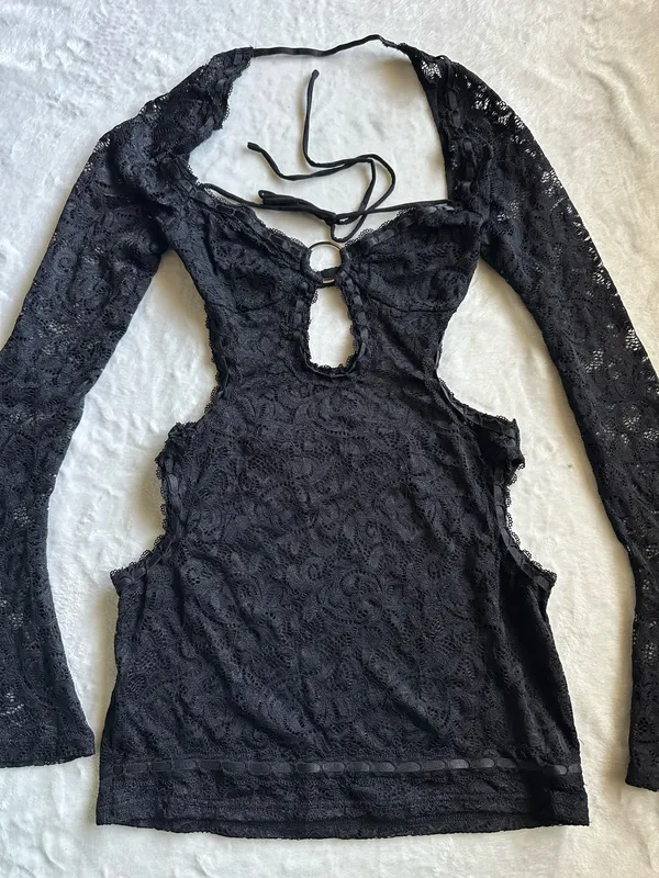 Outcast Clothing Amore Mini Dress Black - Image 6
