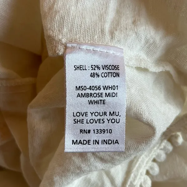 Show Me Your MuMu Ambrose Midi White Size Large - Image 6
