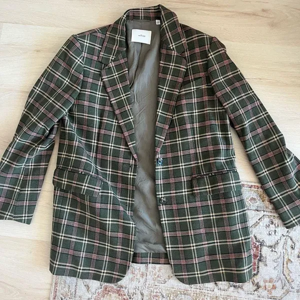 Aritzia plaid blazer - Image 3