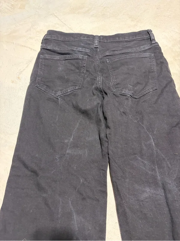 J. Crew re-96-blk ‘96 slim wide Black Jeans 28 - Image 7