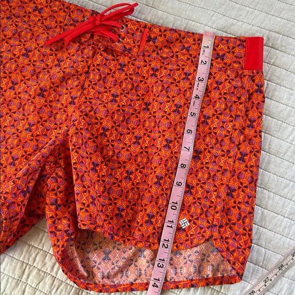 Columbia women’s Omni shield orange Geo printed board shorts large​​ - Image 8