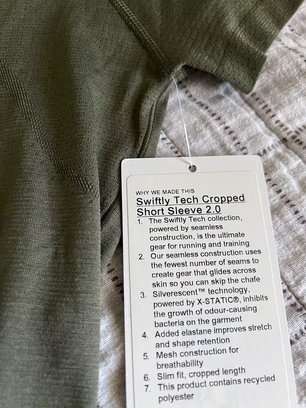 Lululemon Swiftly Tech Cropped 2.0 - Image 4