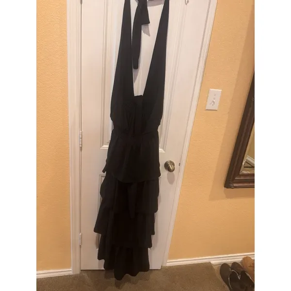 ENDLESS ROSE BLACK TIEREDDress Size 12 - Image 8