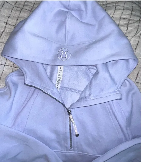 Lululemon Scuba Oversized Half-Zip Hoodie Pastel Blue🦋💜 - Image 2