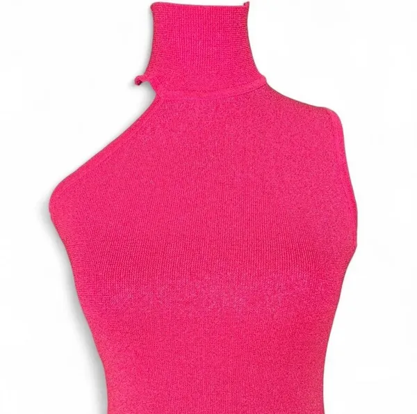 Revolve Luz Metallic superdown Pink One-Shoulder Glitter Mini Dress - Image 3