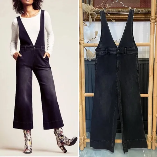 Free People Denim Overalls - Image 5