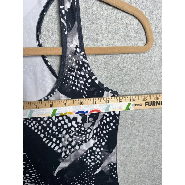 Lululemon Womens Racerback Tank Top Black White‎ Sleeveless Stretch Yoga - Image 7