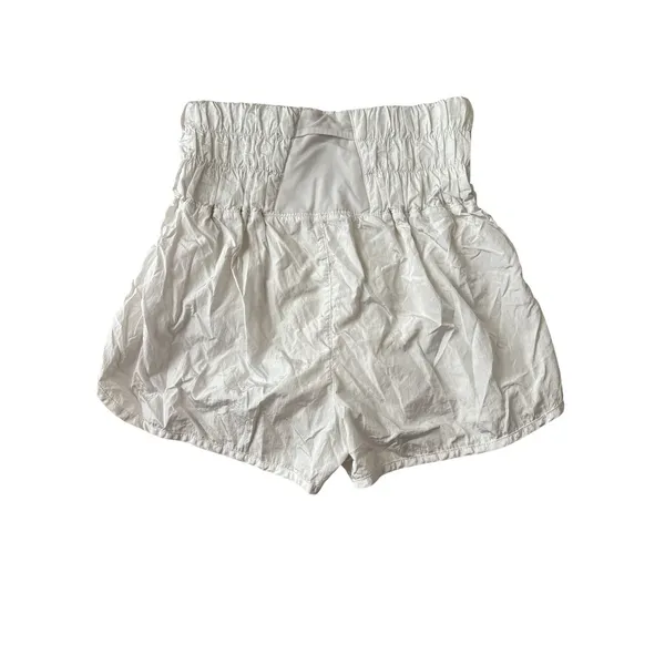 Free‎ People Movement The Way Home Running Shorts Small White Lined High Waist - Image 7