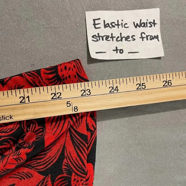 Cato Skirt Size Large Red Black Asymmetrical Whimsigoth Witchy Vamp Romantic - Image 9