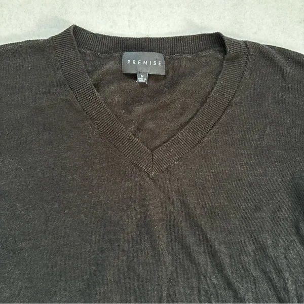 Premise- Women’s Black V Neck Sweater - Image 2