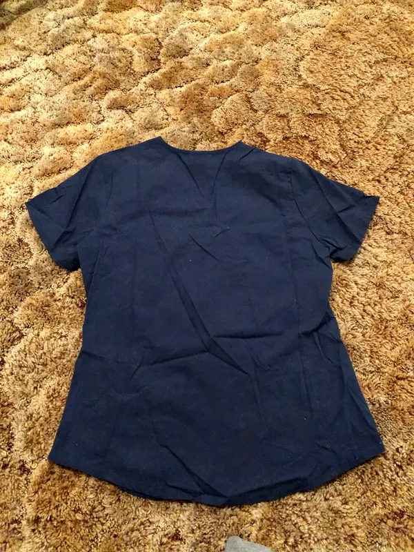 Scrubstar Navy Blue Scrub Top - Image 2
