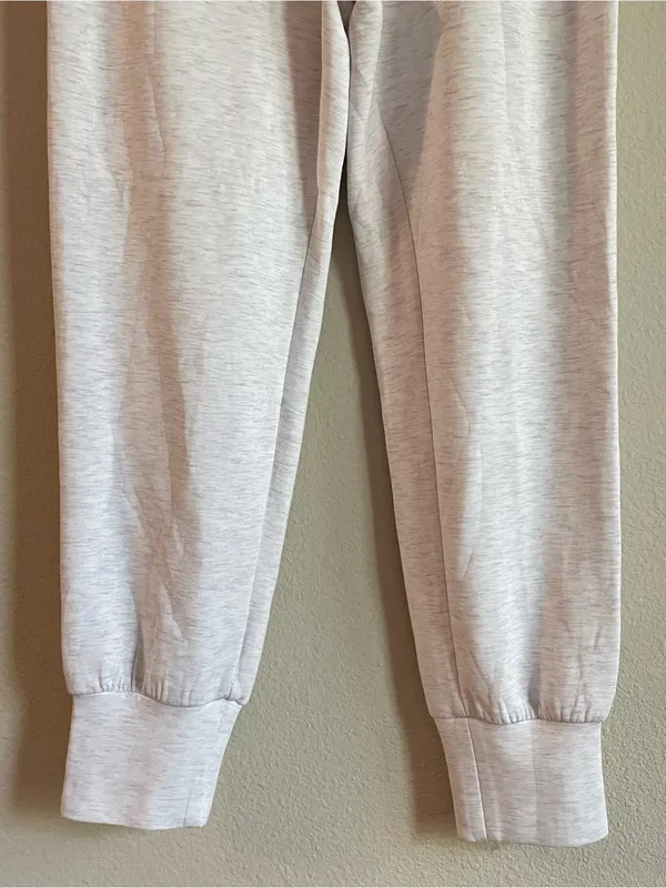 Varley Ivory Marl The Relaxed Pull On Pants Size Large - Image 9