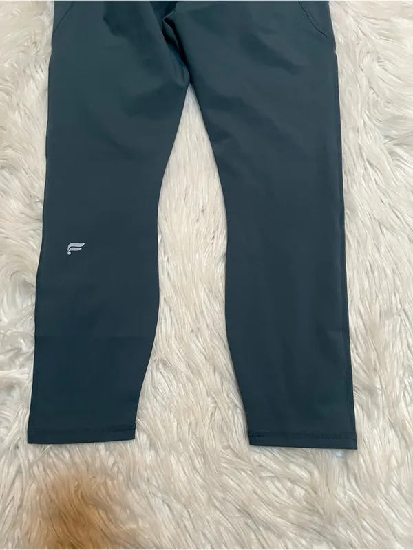 Fabletics Womens Size Large Oasis PureLuxe Crossover 7/8 Legging Green High Rise - Image 8