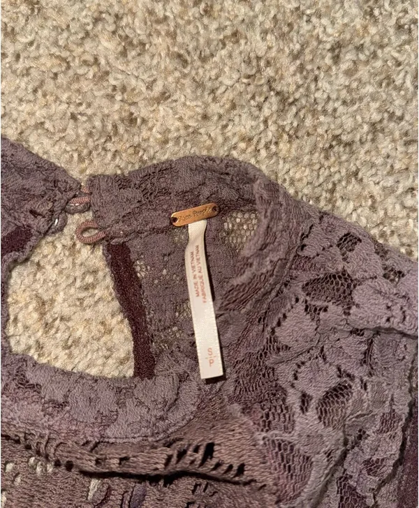 Free People Lace High Neck Top - Image 4