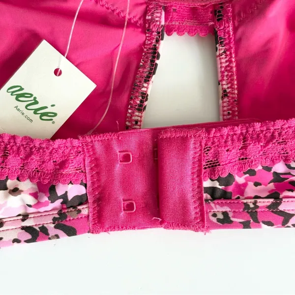 Aerie Pink Floral Bralette NWT M - Image 4