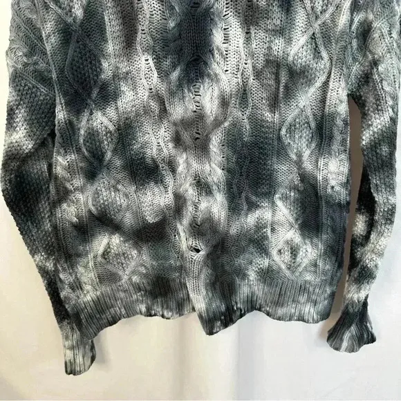 Anthropologie Pilcro Joni Tie Dye Cable Knit Hi Low Sweater‎ Womens Size Small - Image 15