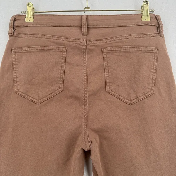Buffalo David Bitton Havana Pants Women 10/30 Mauve Brown High Rise Ankle Skinny - Image 4