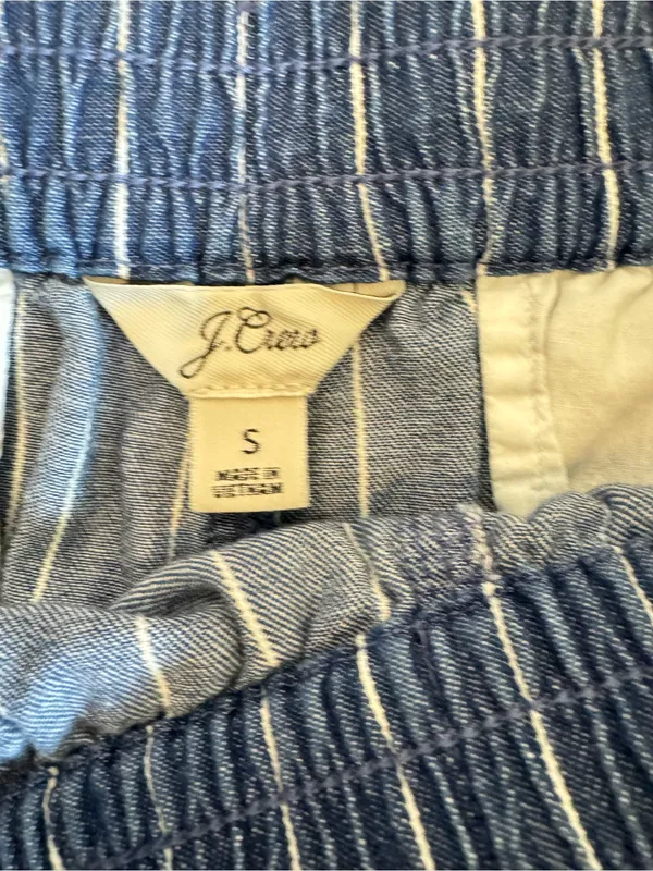 EEUC J. Crew drawstring denim shorts size small - Image 3