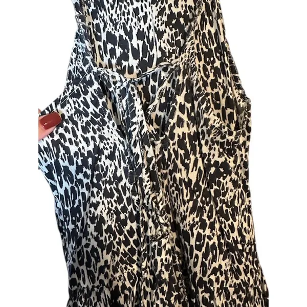 Abercrombie & Fitch Women’s Black White Animal Print Sleeveless Mini Dress XS - Image 6