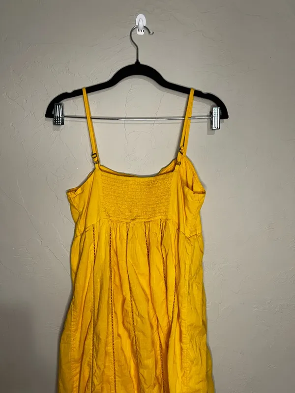 Maeve Arcadia Yellow Ruffled Spaghetti-Strap Tiered‎ Boho Maxi Dress - Image 10
