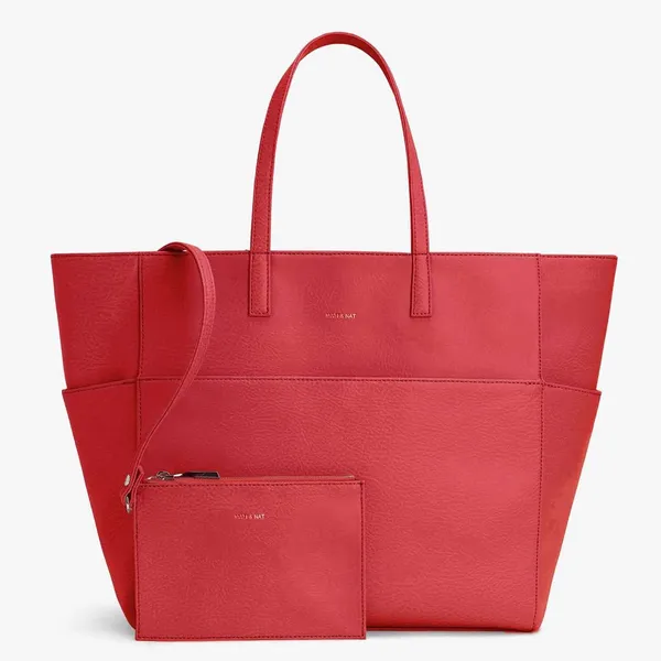Matt and Nat Tamara Dwell Coral(medium pink color)- Large Tote - Image 7