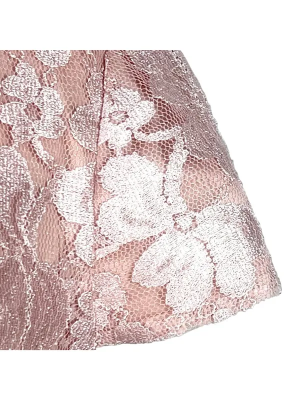 Scarlett Nite Lace Overlay MOB Cocktail Dress Pink 20W Floral Wedding Tea Shower - Image 5