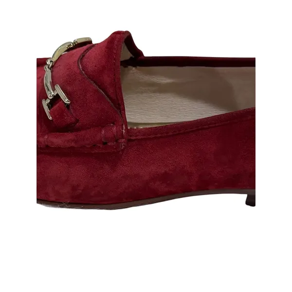 Sam Edelman Loraine Crimson/Scarlet Red Suede Bit Loafers| 6 - Image 12