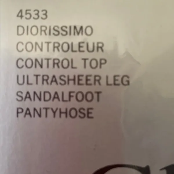 Christian Dior Control Top Pantyhose Size 1 NWT - Image 2