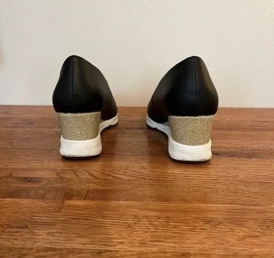Glitter Wedge Sneakers Sz 37/6.5M  NWT - Image 4