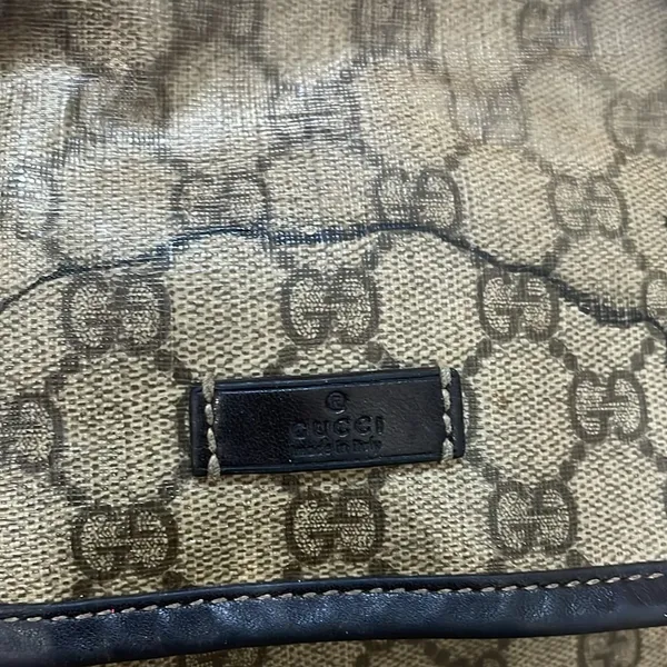 Vintage Gucci GG Supreme Monogram Small Crossbody Flap Bag - Image 16