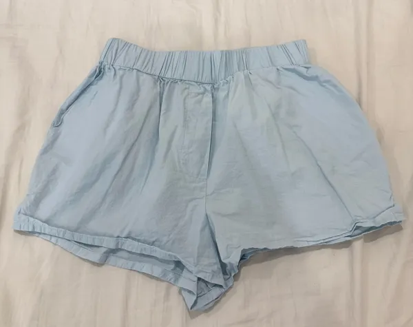 Daily Drills Light Blue Poplin Shorts - Image 3