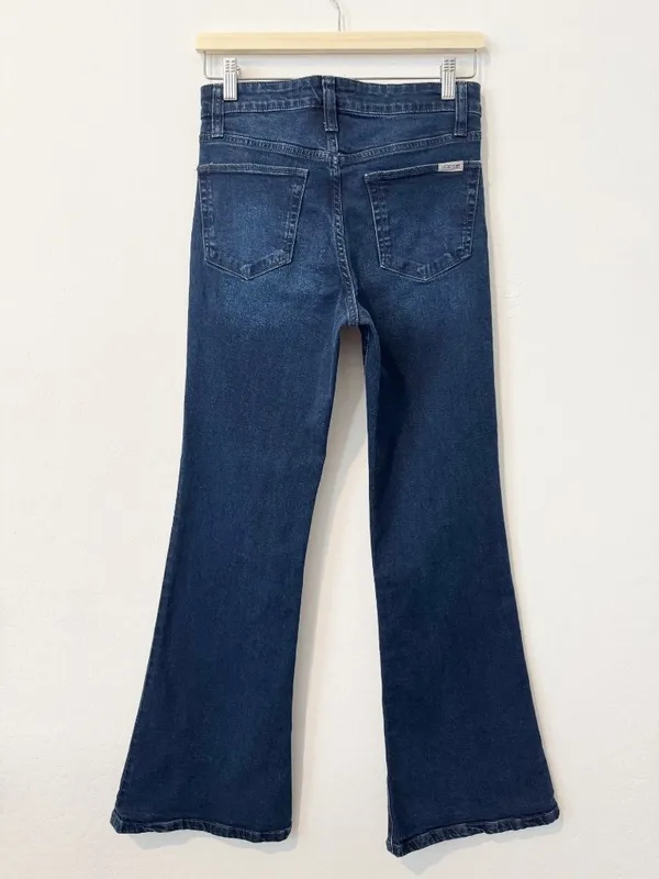 Joes Jeans High Rise Flare Leg Denim Size 27 Dark Wash Blue Retro Western Boho - Image 10