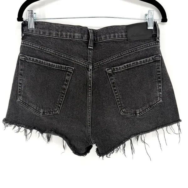 Citizens of Humanity Annabelle Shorts 28 Black Distressed High Rise Denim Cutoff - Image 6