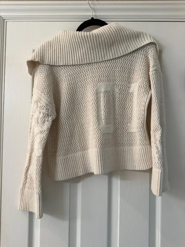 ANTHROPOLOGIE Daily Practice Half-Zip Oversized Pullover Sweater Size Small - Image 16