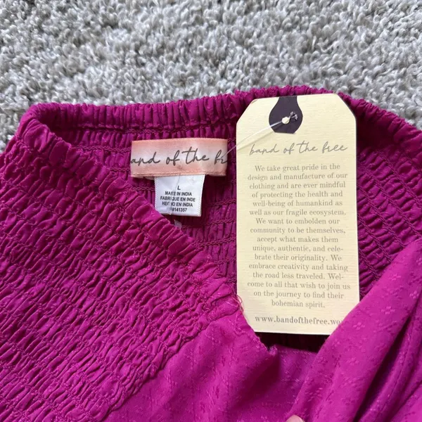 Band of the Free Strapless Fuchsia Party Dress - Image 6