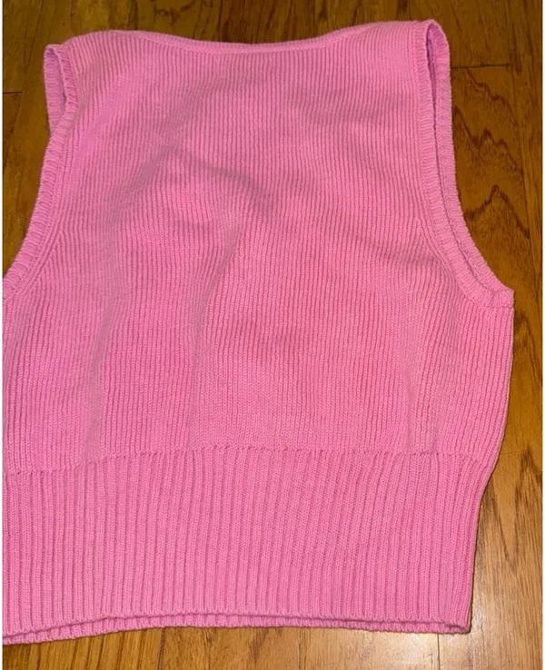 Brand New PacSun LA Hearts Knit Light Pink Crop Top Women’s Size Large - Image 9