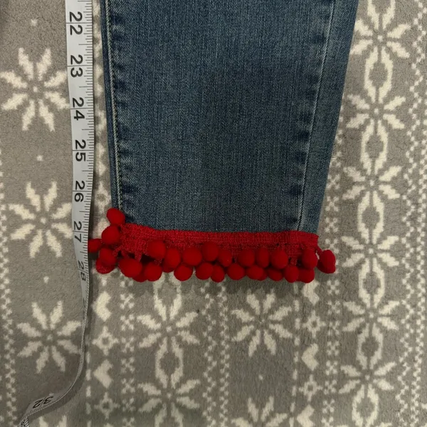 Good American Good Legs Pom Pom Hem 12/31 Minimalist Casual‎ Whimsical Preppy - Image 12