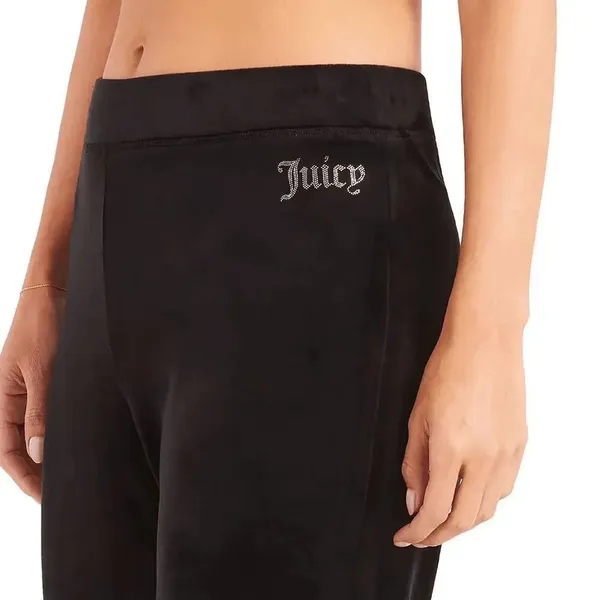 Juicy Couture Black Rhinestone Logo Velour Track Pants XL NWT - Image 5