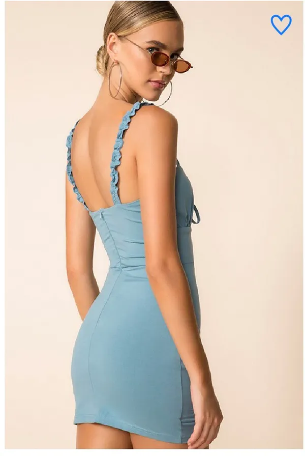 Blue Mini Dress - Image 2