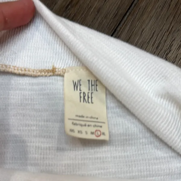 We The Free Cream Long Sleeve Top with Zipper Detail - Image 3