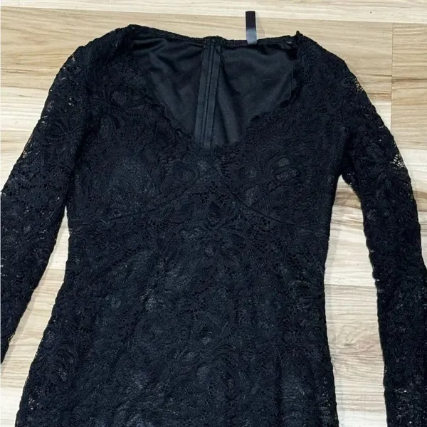 Babe Society Black Lace Dress Women’s Small - Image 4