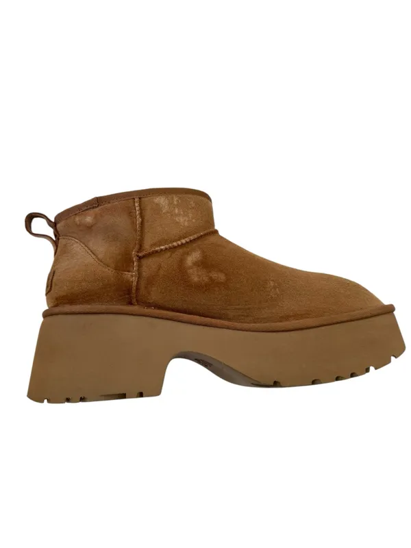 NEW UGG Classic Ultra Mini New Heights Platform Boot Women Size 12 with Flaw - Image 11