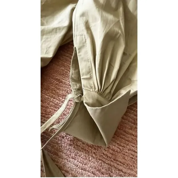 Inspired Designer Poplin Shirt Dress Beige Sizes M & L Brand New - Image 8