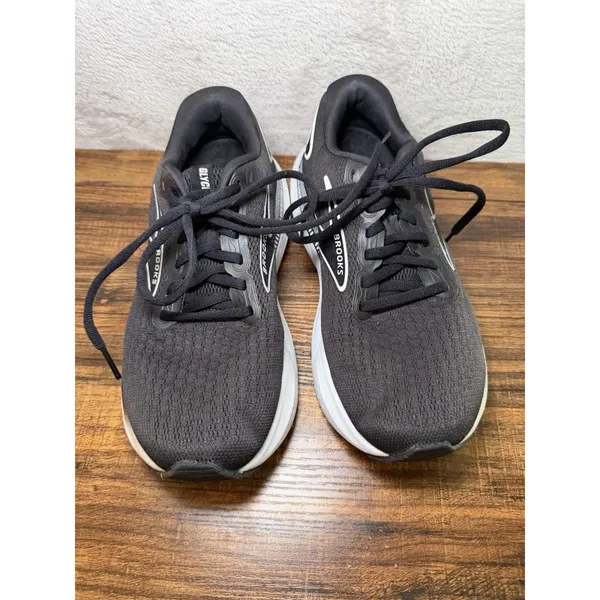Brooks Glycerin GTS 21 Running Shoes Sneakers Womens Size 7.5 D Wide Black White - Image 9