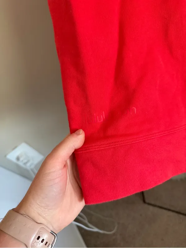 Lululemon Bright Red Crewneck Sweatshirt - Image 7