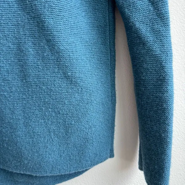 Seasalt Cornwall Fruity Jumper II Teal Blue Merino Wool Knit Sweater US 4 UK 8 - Image 3