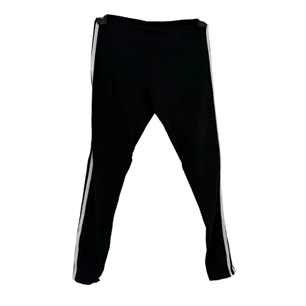 Adidas Size Medium Black White Leggings Athletic Activewear Pants - Image 2