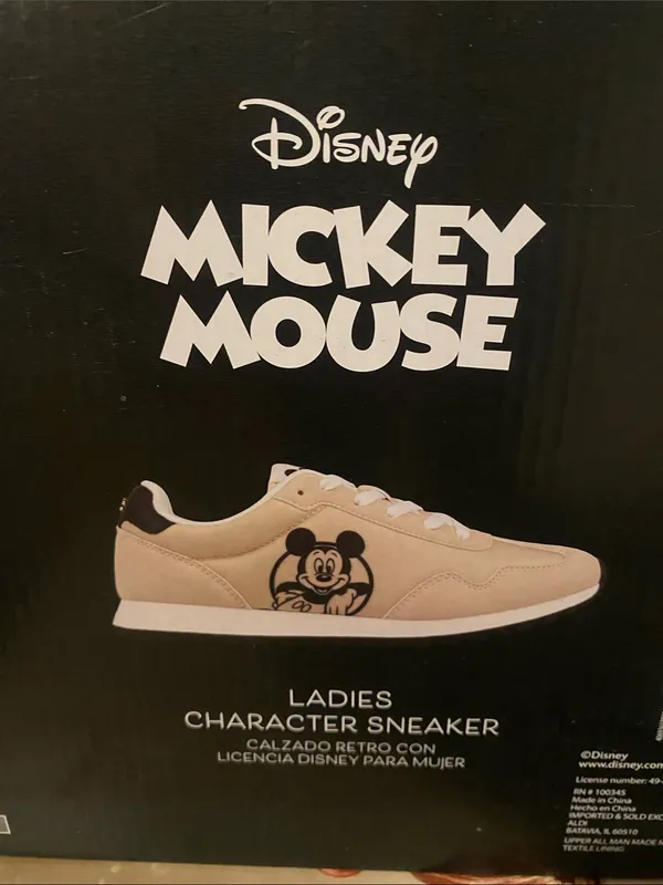 New With Tag Women’s Disney Sneakers Beige Character Size 7. - Image 6