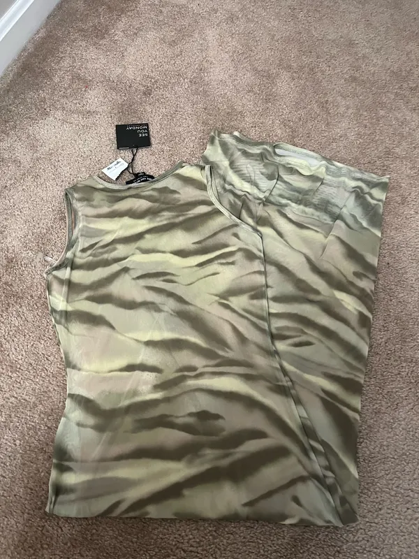 See You Monday Abstract Bodycon Dress - Image 2
