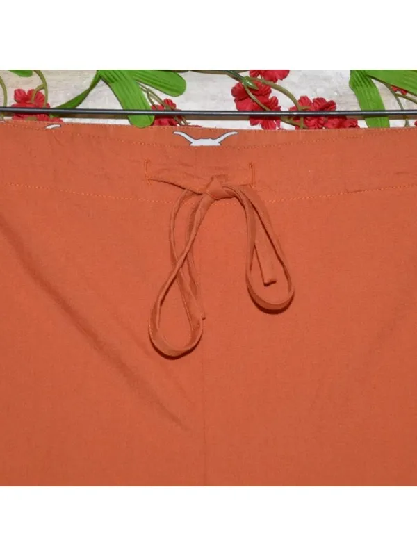 Texas Longhorns Scrub Pants Large Burnt Orange UT Medical Drawstring Unisex - Image 3